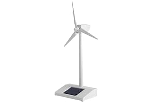 Nikou Mini Solarenergie Windmühle Modell, Miniatur Solarenergie Desktop Windkraftanlage Spielzeug, Solarbetriebene Bildung Wissenschaftliches Lehrmittel für Kinder, Desktop Decor
