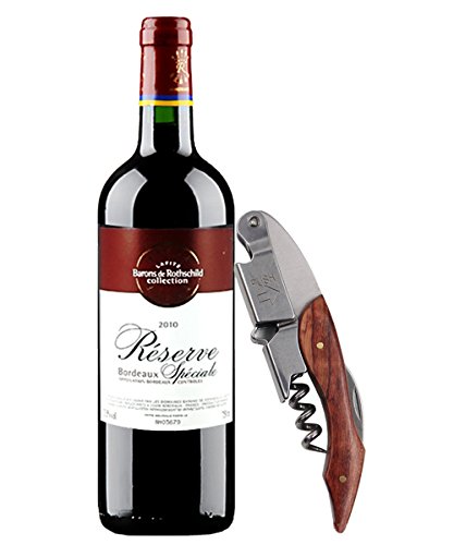 YATING Professioneller Korkenzieher ,Weinflasche Opener Sommelier und Folienschneider ,edles Weinzubehör mit Palisanderholz Holzgriff (Rot) - 7