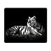 Produktbild Black And White Tiger Comfortable Rectangle Rubber Base Mousepad Gaming Mouse Pad