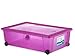 Produktbild Stefanplast Rolle Box Mehrzweck Tasche mit Rollen, transparent magenta, 59 x 39 x 18,5 cm