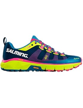 Salming Trail 5 Shoe Women Blue Fluo Yellow