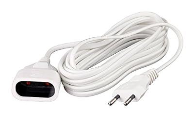 Zenitech Prolongateur qualité HO3VVH2F 2x 0.75 prise 6A Blanc 2m