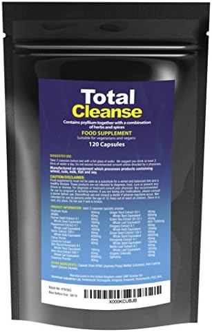 Total Cleanse 60 Day Colon Cleanse Detox – Natural Ingredients – 120 capsules (60 day supply)