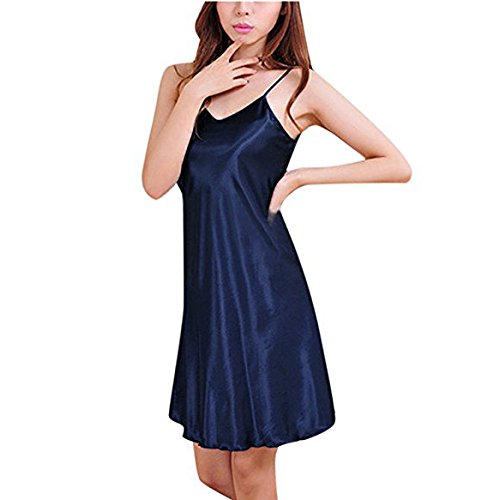 silk dark blue dress