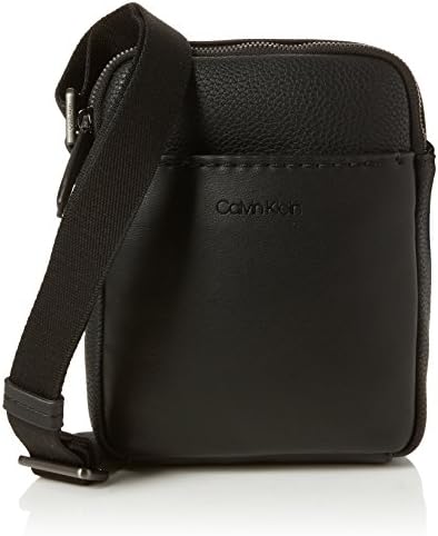 Strapped Flat Crossover, Men’s Shoulder Bag, Black, 4x27x23 cm (B x H T)