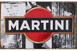 Bcts - Targa in metallo con scritta "Martini Racing", 20 x 30,5 cm, stile vintage