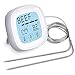 Produktbild AYQ Kochen Thermometer Fleisch Lebensmittel Temperatur Touchscreen Thermometer Ofenthermometer für Grill, Outdoor enthält Keine Batterie