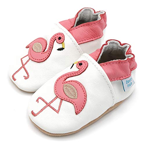 Dotty-Fish-Chaussures-Cuir-Souple-bb-Bambin-Filles-0-6-Mois-3-4-Ans