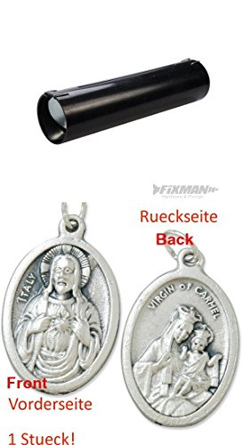 Preisvergleich Produktbild Humane Maulwurffalle, 200 mm, Schädling, Röhrenfalle, Lebendfalle, Röhrenfallen, Schädling (929977195210) mit Anhänger Herz Jesu 2,5cm