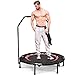 Produktbild Tomasa Fitness Sport Trampolin 102 x H112.5cm Indoor/Gartentrampolin Jump Trampolin mit Haltegriff (Schwarz (Neigung18 °))