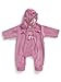 Jacky girl's fleecy car suit, Dream, pink, 6 months (68 cm), 322429