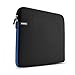 Produktbild kilokelvin Laptop schutzhülle 15 15,6 Laptoptasche Notebooktasche/Case Schutztasche Wasserfest Neoprene Laptop Sleeve Hülle Für Acer/ASUS/Dell/Fujitsu/Lenovo/HP/Samsung/Sony/Toshiba(Schwarz und Blau)