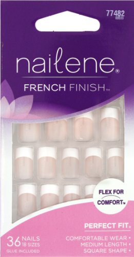 Nailene French Finish Perfect Fit Nails Pink