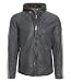 Produktbild Camp David Lederjacke mit Sweat-Kapuzeneinsatz Smoke Blue XL