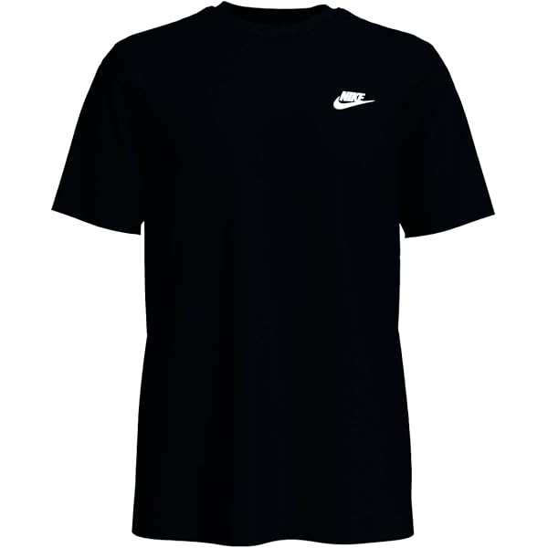 NIKE Mens M Nsw Club Tee T-Shirt, Black/(White), S EU : Amazon.co.uk:  Fashion