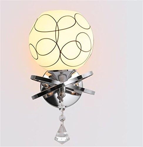Wall Lights LED Metal Glass Spherical Lamps &amp; Sconces Corridor Balcony Stairs Living Room Bedroom Bedside Creativity Crystal Pendant 220V
