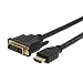 Produktbild DVI HDMI AdapterHDMI zum DVI Kabel, CableCreation HDMI Stecker zum DVI (24 + 1) Stecker Kabel, Vergolden HDTV auf DVI und DVI auf HDMI bidirektional Kabel, Unterstützen 1080P, 3D,für TV Stick 7M /23ft Schwarz