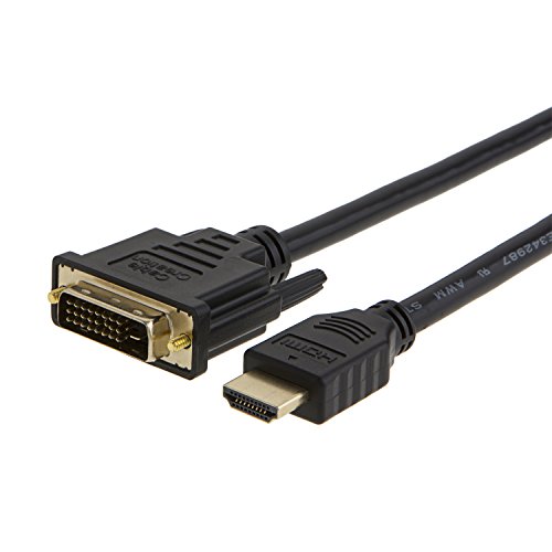 CableCreation HDMI to DVI Cable, 10 Feet HDMI Male to DVI(24+1) Male Bi-direction Cable, Gold Plated HDTV to DVI Cable, Support 1080P 3D 3M Black