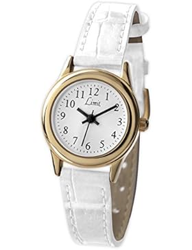 Limit 6981.35 Analoge Damen-Armbanduhr mit weißem Kunststoffarmband, Weiß