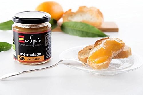 3 units of mango ecological jam. No preservatives or colorings. Gluten free. Organic product 275gr
