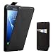 Produktbild Galaxy J5 2016 Hülle, Supad Leder Tasche für Samsung Galaxy J5 2016 Handyhülle Flip Case Schutzhülle (Schwarz)