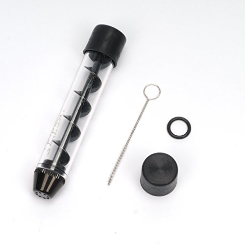 VOSO Schwarz Twisty Glass Tube Blunt Vaporizer Pen Kit for Dry Herb with Box - 3