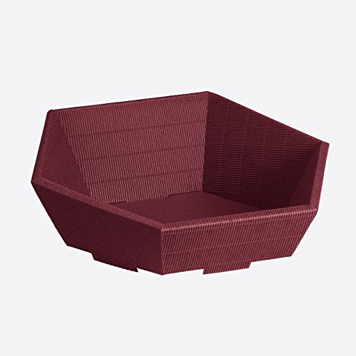 Preisvergleich Produktbild Präsentkorb 6-eckig mittel aubergine