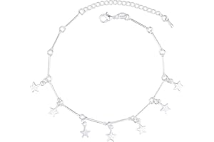 Chereda 925 Silver Star Pendant Anklets For Women Fashion Jewelry Summer Beach Foot Chain Anklet