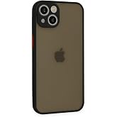 GGM GİYİM &amp; AKSESUAR iPhone 14 ile Uyumlu Arka Kısmı Mat Şeffaf Yapıya Sahip Kenarları Silikon Tpu Malzemeden &Uuml;retilmiş Renkl
