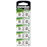 10 Stk. (1 Blister) Camelion 0%HG Alkaline 1,5V Knopfzellen Uhren-Batterien AG6, 171, 370, 371, SR920, LR920