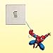 Price comparison product image Spiderman Rope Light Switch Surround Sticker Skin Theme Graphic Decal Bedroom Kids