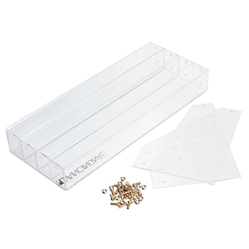 DANCINGNAIL Acryl Nagel Kunst Nagellack Entferner kosmetischer Aufbewahrungsbox schmink aufbewahrung Display-Regal (leer) transparent abziehbar - 7