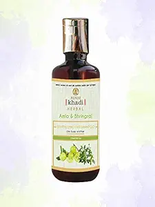 RUSHI khadi Revitalizing Amla and Bhringraj Shampoo for Oily Scalp and Hairs Pack of 2