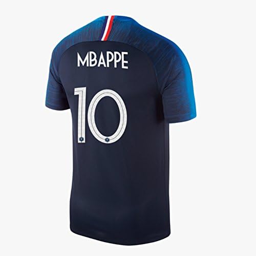 Horrysd France 2018 FIFA World Cup No.10 Mbappe Men's Home Replica Football Shirt Size Medium