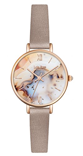Lola Rose Damen Quarzuhr mit Zifferblatt Analog-Anzeige- und grau Lederband lr2044 Lola Rose Damen Quarzuhr mit Zifferblatt Analog-Anzeige- und grau Lederband lr2044