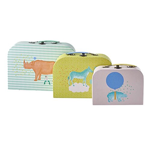 Preisvergleich Produktbild Cardboard Suitcase 3er Set in verschiedenen Animal Prints