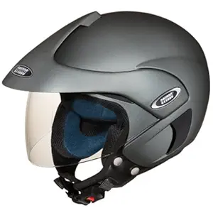 Studds Marshall Open Face Helmet (Matt Gun Grey, L)