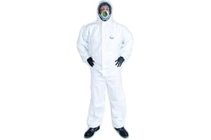 TEAMWORK TEAM WORK Buzo desechable Tipo 5 y 6 Cat.III EN14126 Agentes Biológicos T.3XL