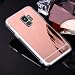 Produktbild Hülle Kompatibel mit Samsung Galaxy S9 Spiegel Hülle Mirror Silikon Spiegel Glitzer Cool Bling Kristall Strass Diamant Hülle TPU Silikon Soft Flex Hybrid Case Cover Etui Hülle Galaxy S9,Schwarz