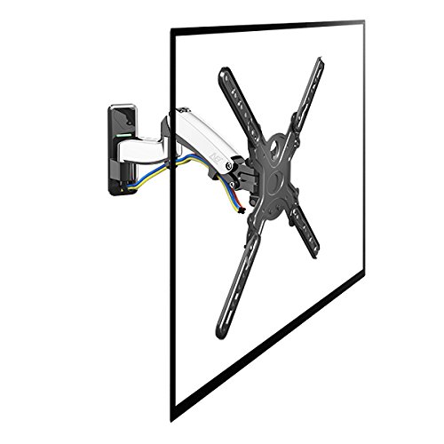 F500 TV / Bildschirm Wandhalterung fuer 50″ – 60″ Monitor Bildschirm aus Aluminium verchromt mit Gasdruckfedergelenk verstelbar - 2