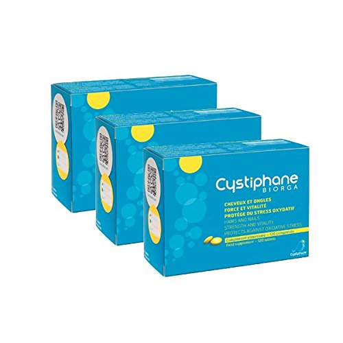 Cystiphane Bailleul- Cystine B6 -Zinc - Arginine - Cystiphane Hair And Nails - Pack 2 x 120 Tablets + Shampoo
