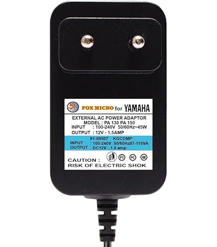 thumbnail image 2 of AC Adapter Power Supply For Yamaha PSR-S770 Arranger Workstation Keyboard PSRS770 Digital Piano 2 of 10