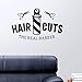 Produktbild shentop Cortes para EL Cabello Hombre Peluquería Etiqueta engomada Nombre Chop Pan Decal Corte de Pelo Posters Vinilo Arte de la pared Tatuajes de decoración Windows59 * 94 cm