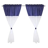 Die Vorhänge lassen sich durch den eingearbeiteten Tunneldurchzug einfach aufhängen und können dekorativ gerafft werden