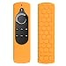 Produktbild CASEBOT Hülle für Fire TV Stick mit Alexa-Sprachfernbedienung (1. Generation), Amazon Echo/Echo Dot Alexa Voice Remote - Leichte Rutschfeste Stoßfeste Silikon Schutzhülle, Orange