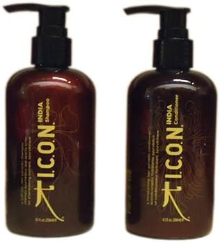 ICON India Shampoo + Conditioner 8.5 fl oz "Combo Set" by Vidimear