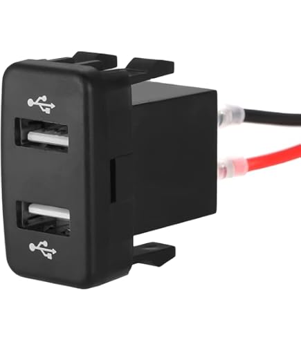Keenso 5V 3.1A Adaptateur Chargeur,USB 2 Ports Universel Rapide Prise USB Moto DC 12V-24V Bleu LED pour Voiture, Moto Bateau Keenso 5V 3.1A Adaptateur Chargeur,USB 2 Ports Universel Rapide Prise USB Moto DC 12V-24V Bleu LED pour Voiture, Moto Bateau