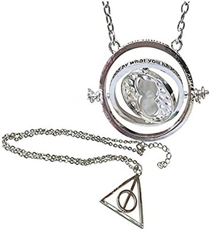Harry Potter: Hermione Time Turner Rotating Necklace with Hourglass