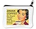 Produktbild Drink Coffee Do Stupid Things Faster More Energy Hipster Fashioned Vintage Artwork Reißverschluss-Geldbörse Brieftasche Geldbörse