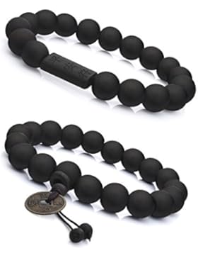 Sailimue 11mm 2-6 PCS Holz Kügelchen Armreifen für Herren Armband Buddha Elastik